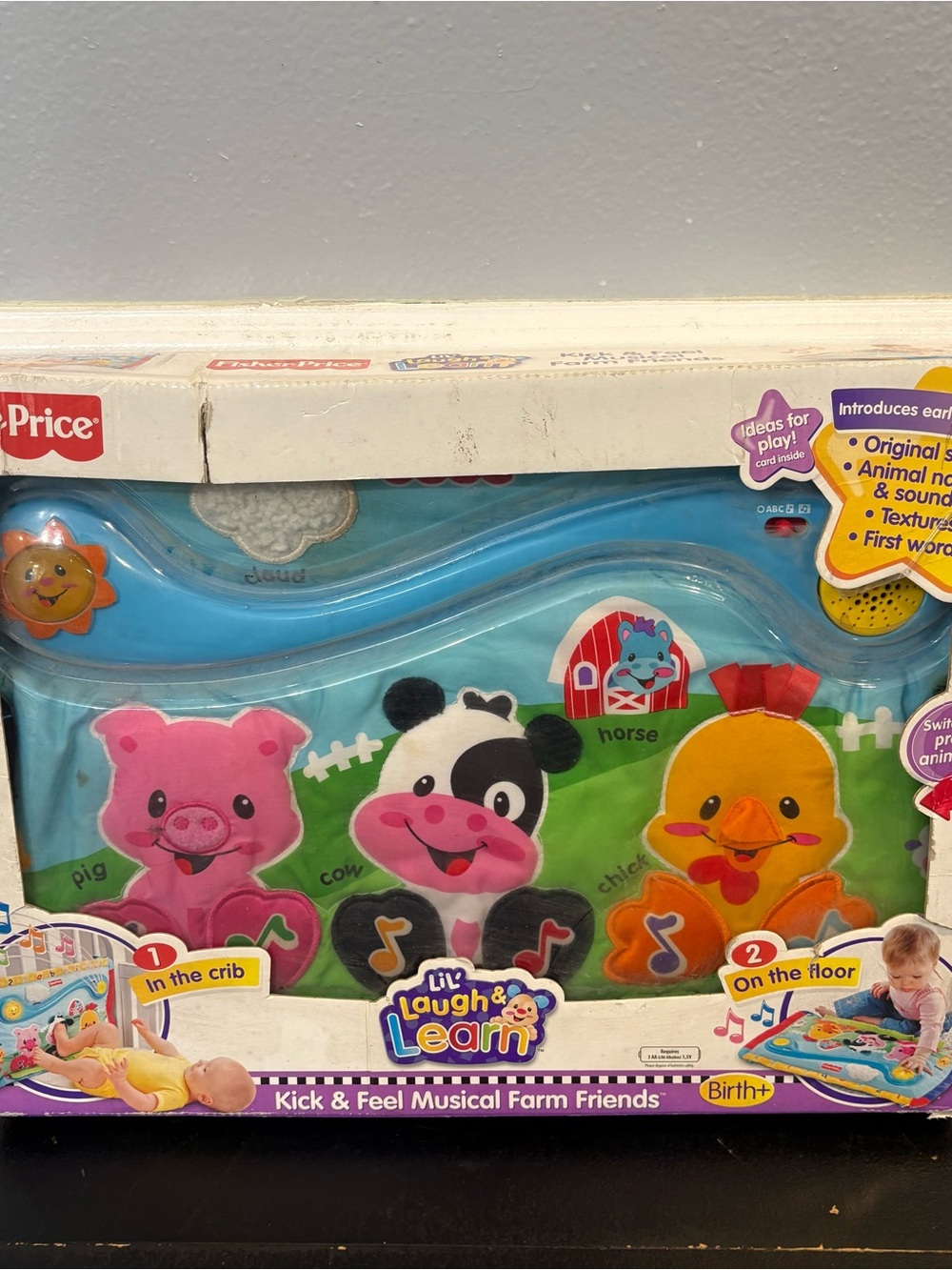 2007 Fisher-Price Kick & Feel Musical Farm Friends set New in the box